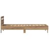 vidaXL Cadre de lit Ch&ecirc;ne artisanal 98,5 x 200 cm Bois d'ing&eacute;nierie