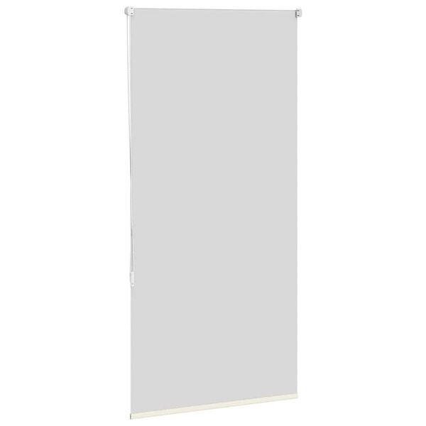 vidaXL Store enrouleur occultant blanc cass&eacute; largeur du tissu 75,7 cm