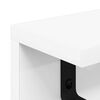 vidaXL Porte-manteau mural Montage mural Blanc 100 x 10,5 x 10,5 cm