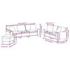 vidaXL Ensemble de canap&eacute;s 3 pcs oreillers et coussins Cappuccino