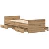 vidaXL Cadre de lit sans matelas ch&ecirc;ne artisanal 90x200 cm