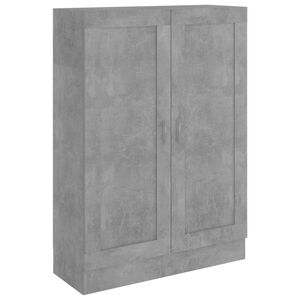 vidaXL Biblioth&egrave;que Gris b&eacute;ton 82,5x30,5x115 cm Bois d'ing&eacute;nierie