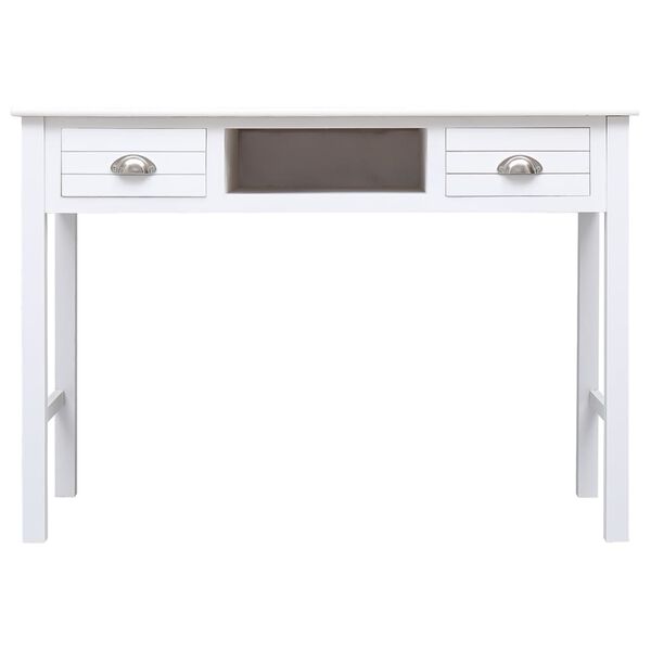 vidaXL Buffet Blanc 108x45x76 cm Bois de Paulownia massif