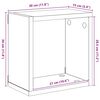 vidaXL &Eacute;tag&egrave;res cube murales 4 pcs Gris b&eacute;ton 30x15x30 cm