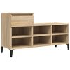 vidaXL Armoire &agrave; chaussures Ch&ecirc;ne sonoma 102x36x60cm Bois d'ing&eacute;nierie