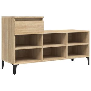 vidaXL Armoire &agrave; chaussures Ch&ecirc;ne sonoma 102x36x60cm Bois d'ing&eacute;nierie