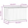 vidaXL Bo&icirc;te de rangement de jardin Gris 149x99x93 cm