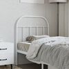 vidaXL T&ecirc;te de lit m&eacute;tal blanc 75 cm