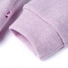 Sweatshirt &agrave; capuche et fermeture &eacute;clair pour enfants m&eacute;lange lila 128