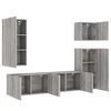 vidaXL Unit&eacute;s murales TV 5 pcs sonoma gris bois d'ing&eacute;nierie