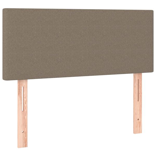 vidaXL T&ecirc;te de lit &agrave; LED Taupe 90x5x78/88 cm Tissu