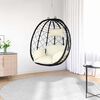vidaXL Chaise suspendue Blanc cr&egrave;me 91,5 x 60 x 110 cm polyrotin