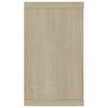 vidaXL &Eacute;tag&egrave;res cube murales 2 pcs ch&ecirc;ne sonoma bois d'ing&eacute;nierie