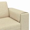 vidaXL Canap&eacute; de salon Cr&egrave;me 250 x 77 x 76 cm Polyester