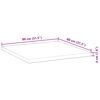 vidaXL Dessus de table carr&eacute; 80x80x4 cm bois massif d'acacia