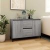 vidaXL Buffet Sonoma gris 102x35x70 cm Bois d'ing&eacute;nierie