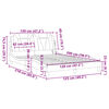 vidaXL Cadre de lit Viana avec LED sans matelas blanc 120x200 cm