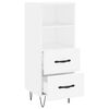 vidaXL Buffet blanc 34,5x34x90 cm bois d'ing&eacute;nierie