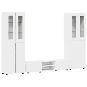 vidaXL Ensemble meuble TV FLORIN 3 pc Blanc Bois d'ing&eacute;nierie
