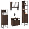 vidaXL Ensemble de meubles de salle de bain 4 pcs Ch&ecirc;ne marron