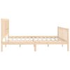 vidaXL Cadre de lit sans matelas 200x200 cm bois massif