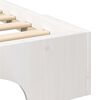 vidaXL Cadre de lit Blanc 200 x 220 cm Pin massif