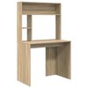 vidaXL Bureau Ch&ecirc;ne Sonoma 91 x 50 x 149 cm Bois d'ing&eacute;nierie