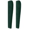 vidaXL T&ecirc;te de lit avec oreilles Vert fonc&eacute; 203x23x118/128 cm Velours