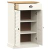 vidaXL Armoire &agrave; chaussures VIGO blanc 60x35x96 cm bois massif de pin