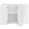 vidaXL Armoire d'angle murale de cuisine Porto gris b&eacute;ton