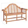 vidaXL Banc de jardin avec coussin beige 120 cm Bois de teck massif