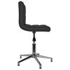 vidaXL Chaise pivotante de salle &agrave; manger Noir Similicuir