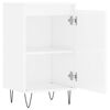 vidaXL Buffets 2 pcs blanc brillant 40x35x70 cm bois d'ingénierie