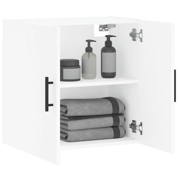 vidaXL Armoire murale blanc 60x31x60 cm bois d'ing&eacute;nierie