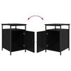 vidaXL Cabinet de chevet 2 pcs Ch&ecirc;ne noir 40 x 42 x 60cm
