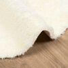 vidaXL Tapis shaggy &agrave; poils longs NAVARRA cr&egrave;me 120x120 cm polyester