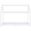 vidaXL Cadre de lit d'enfant Blanc Bois de pin massif 70x140 cm