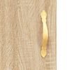 vidaXL Buffet haut Ch&ecirc;ne sonoma 69,5x34x180 cm Bois d'ing&eacute;nierie