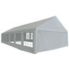 vidaXL Tente de r&eacute;ception PE 6 x 12 m Gris