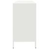 vidaXL Buffet blanc 135x39x73,5 cm acier laminé à froid