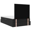vidaXL Lit avec rangement et matelas Noir 120 x 200 cm Velours