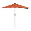vidaXL Parasol de jardin Terre cuite 294 x 150 x 223 cm
