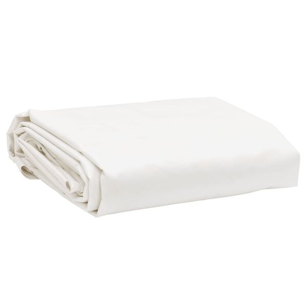 vidaXL B&acirc;che blanc 5x6 m 650 g/m&sup2;