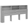 vidaXL Armoire de t&ecirc;te de lit Sonoma gris 220x19x101,5 cm