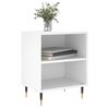 vidaXL Tables de chevet 2 pcs blanc 40x30x50 cm bois d'ing&eacute;nierie