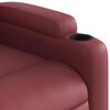 vidaXL Fauteuil inclinable de massage électrique rouge bordeaux