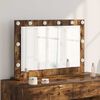 vidaXL Miroir de vanit&eacute; Rectangulaire Ch&ecirc;ne fum&eacute; 80 x 55 x 18 cm