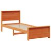 vidaXL Cadre de lit Brun cire 75 x 190 cm Bois d'ing&eacute;nierie