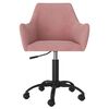 vidaXL Chaise pivotante de salle &agrave; manger Rose Velours