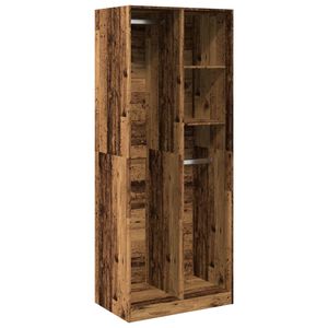 vidaXL Garde-robe vieux bois 80x50x200 cm bois d'ing&eacute;nierie